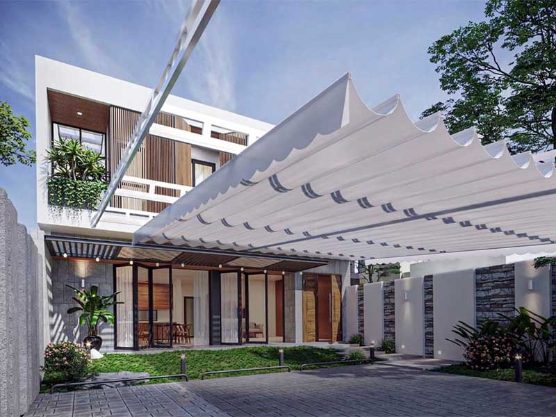 Mái xếp lượn sóng Gia Phú